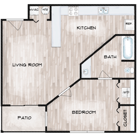 A 1 floor plan